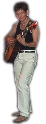 Amy Shoemaker plays bouzouki