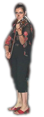 Karen Reshkin plays fiddle
